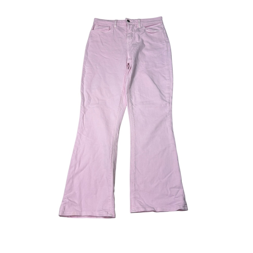 L'AGENCE‎ Mira Ultra High Rise Flare Jeans Lilac Snow Pink Womens Size 28X27 USA